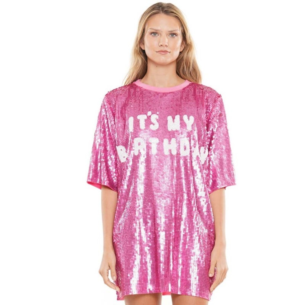 It's my birthday sequin bling top one size fit most